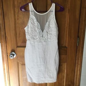 lulus coquina white lace bodycon dress